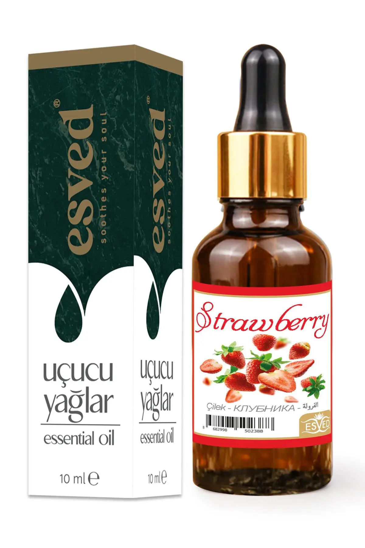 Çilek Kokusu Saf Esansiyel Uçucu Yağ Buhurdanlık Yağı Difüzör Esansı Aromaterapi Ortam Koku 10ml